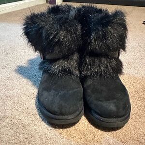 Ugg classic buckle faux fur
